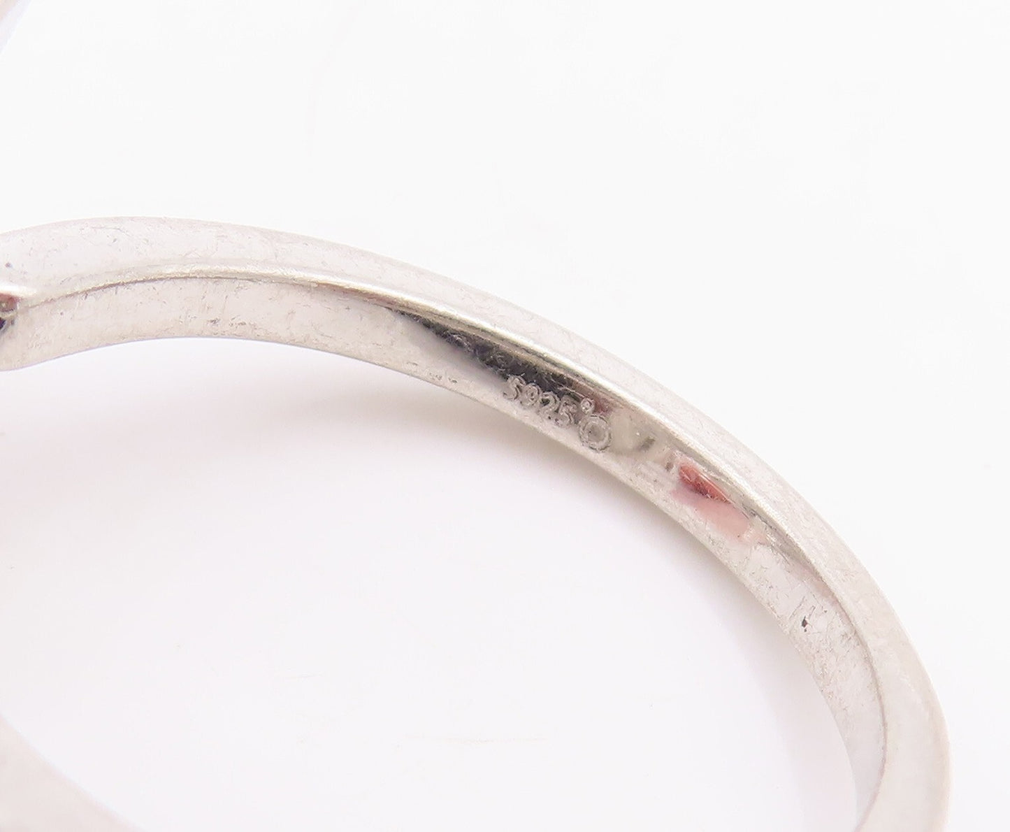 925 Sterling Silver Vintage Ring Solid Falling Leaves Cutout  Sz 8  RG28699