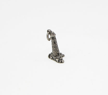 925 Sterling Silver  Vintage Light House Charm Pendant  PT2208