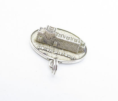 MINK MEADOWS 925 Sterling Silver  Vintage Public Library Pendant  PT5384