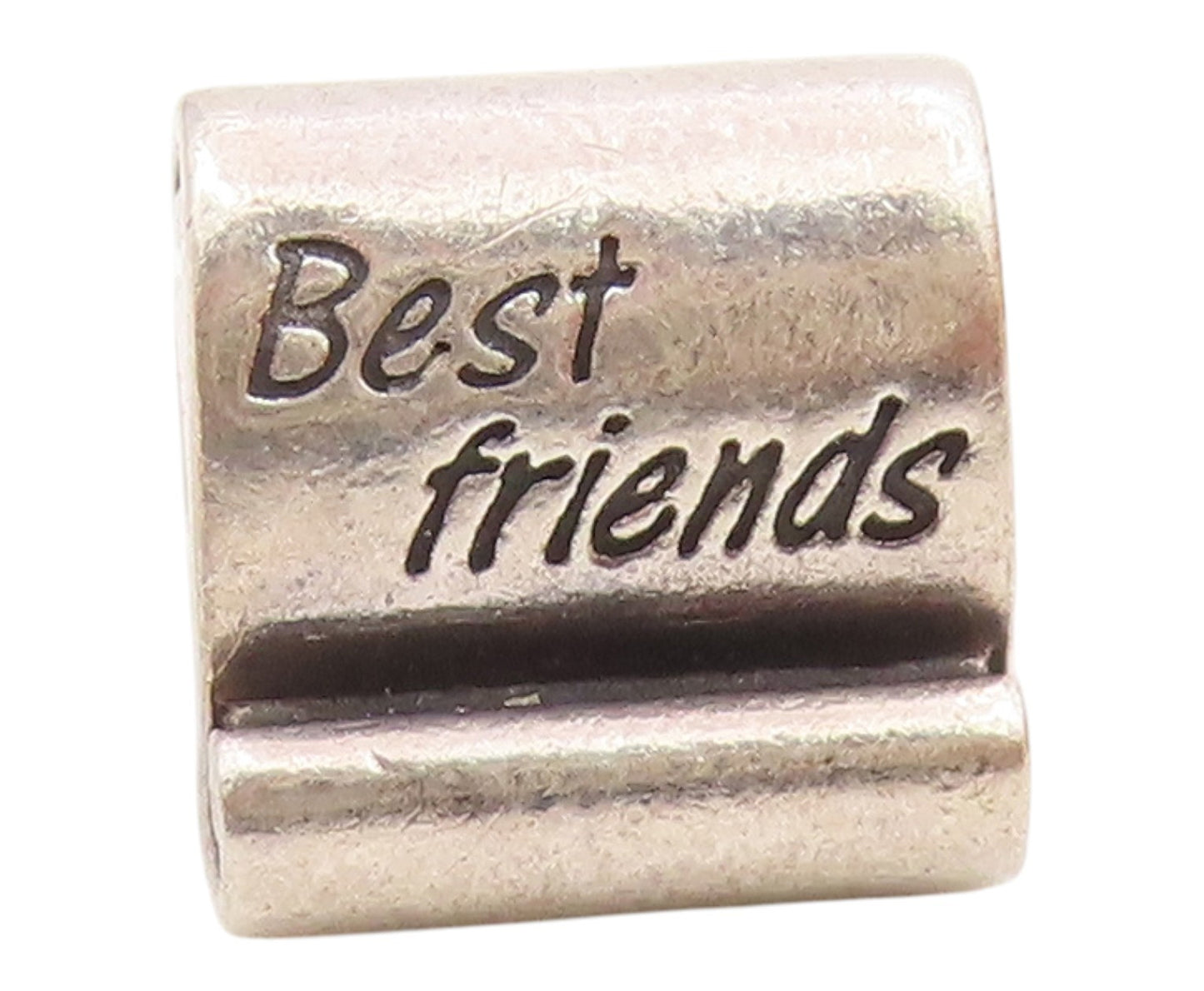 PANDORA 925 Sterling Silver Vintage Best Friend Scroll Charm Pendant PT20637