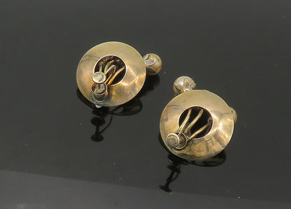 925 Sterling Silver  Vintage Pearls & Topaz Non Pierce Drop Earrings  EG11050