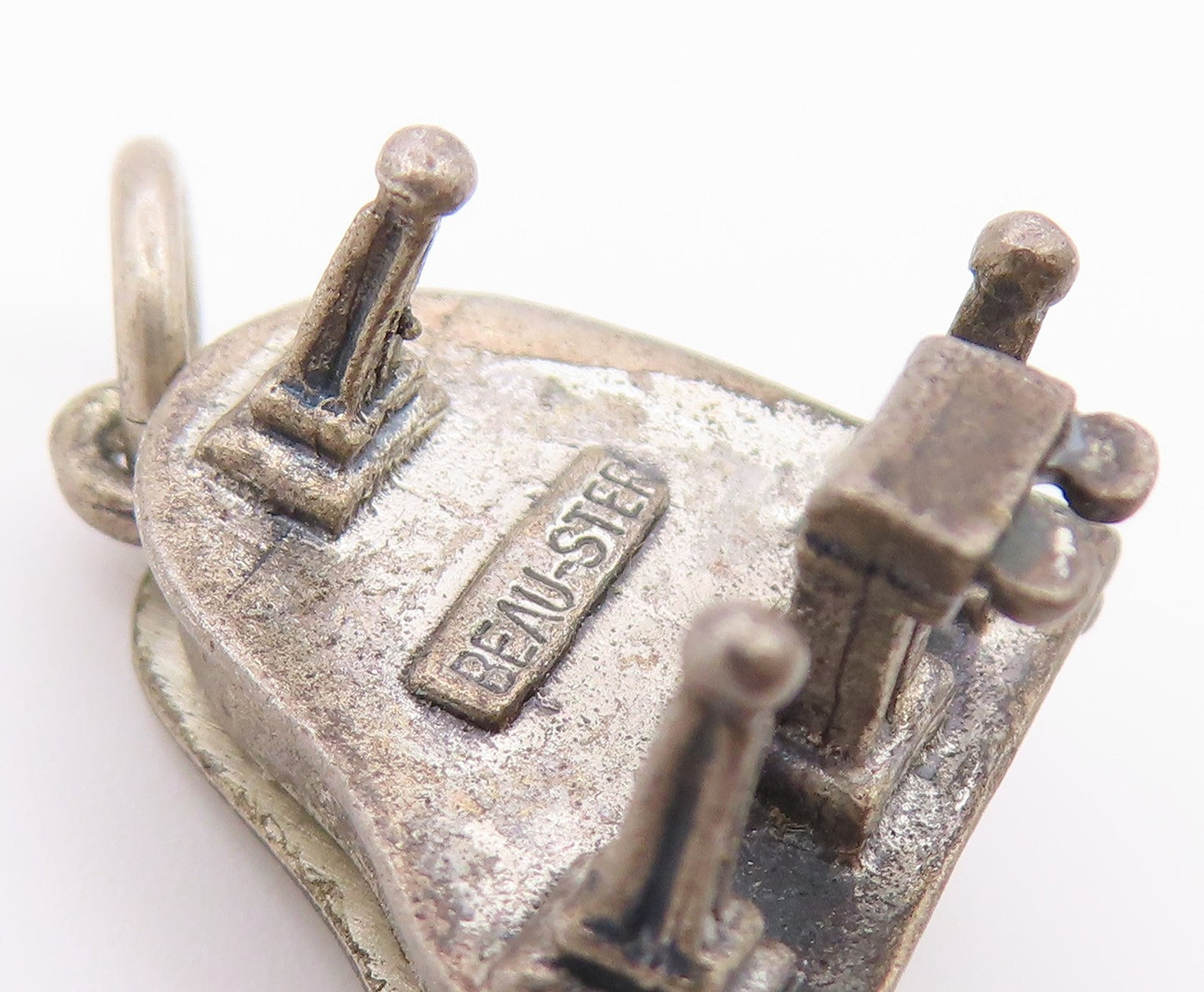 925 Sterling Silver Vintage Pendant Miniature Grand Piano Charm OPENS  PT26451