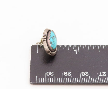 925 Sterling Silver Vintage Earrings NAVAJO ZUNI Gemstone Single Lot EG14306