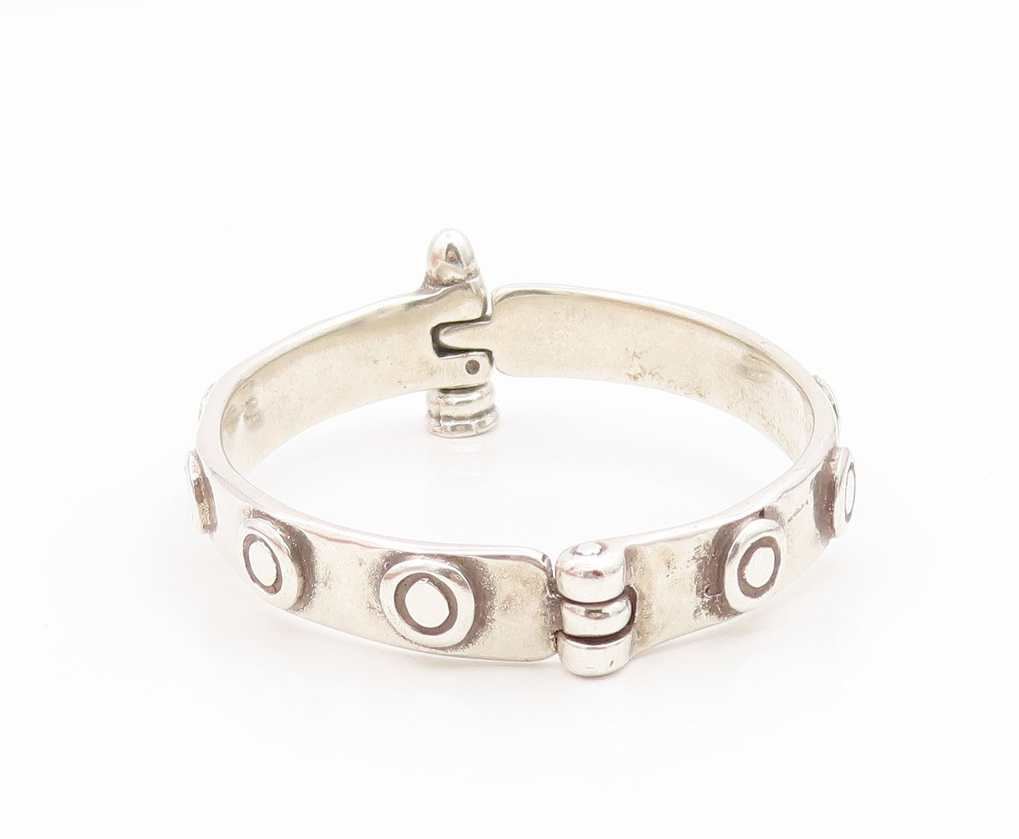 UNO DE 5O 925 Silver Vintage Screw Hinge Nut Bolt Design Bracelet  BT9891