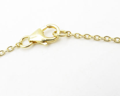 925 Sterling Silver Garnet & Multi Stone Gold Plated Chain Necklace NE1959