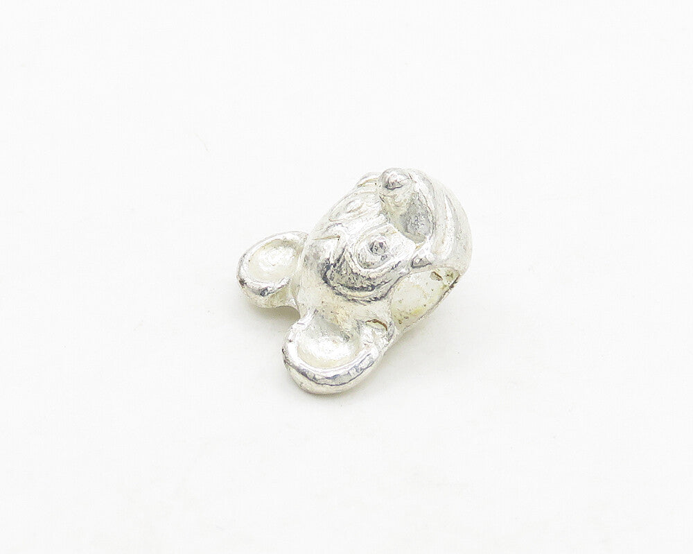 925 Sterling Silver  Vintage Shiny Petite Mickey Mouse Slide Pendant  PT15525