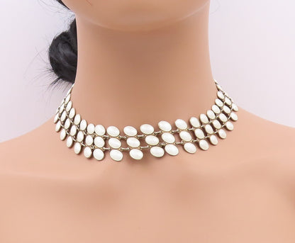 925 Sterling Silver Vintage Necklace NORWAY Designer Enameled Sea Shells  NE4481