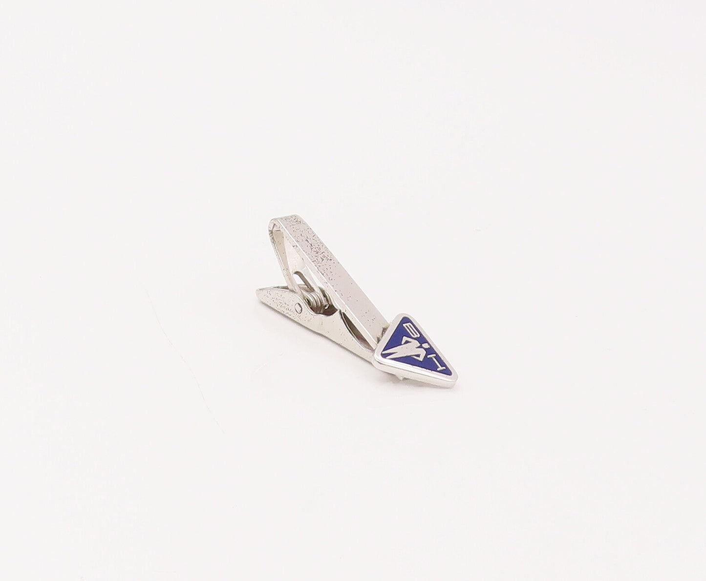 LA MODE 925 Sterling Silver Vintage Triangular Blue Tie Pin & Cuff Links  TR3475