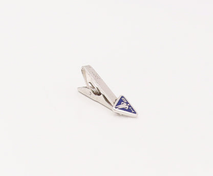 LA MODE 925 Sterling Silver Vintage Triangular Blue Tie Pin & Cuff Links  TR3475