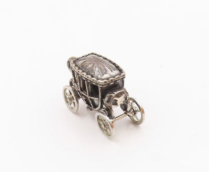 BEAUCRAFT 925 Silver  Vintage Old Fashion Carriage Pendant (MOVES)  PT21469