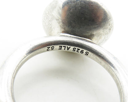 PANDORA 925 Silver  Faceted Stone & Marcasite Cocktail Ring Sz 6  RG18065
