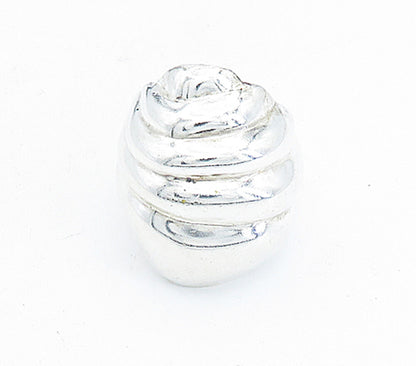 925 Sterling Silver  Vintage Shiny Fluted Snail Shell Band Ring Sz 8.5  RG5555