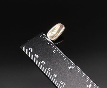 RLM 925 Silver  Vintage Minimalist Concave Non Pierced Earrings  EG12015