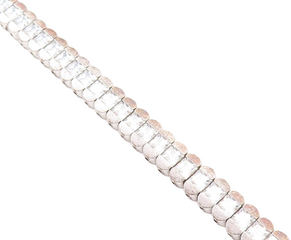 KOREA 925 Sterling Silver  Sparkling Cubic Zirconia Tennis Bracelet  BT2180