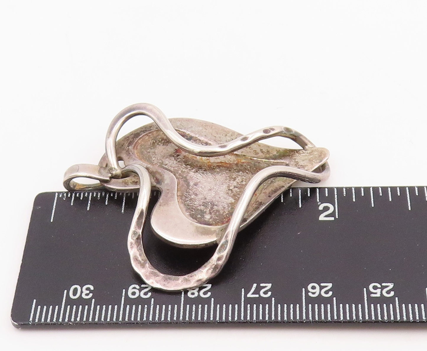 925 Sterling Silver Vintage Brooch Pin PAUL VOLTAIRE Rare Love Heart  BP12298