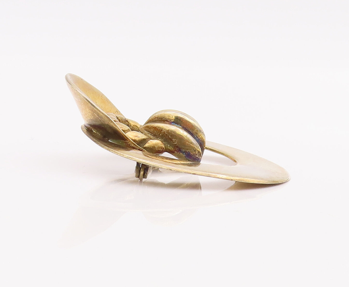 925 Sterling Silver Vintage Brooch Pin NATACHA BROOKS Golden Designer  BP11019
