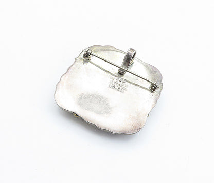 LATON MEXICO 925 Sterling Silver  Vintage Two Tone Twist Brooch Pin  BP2518