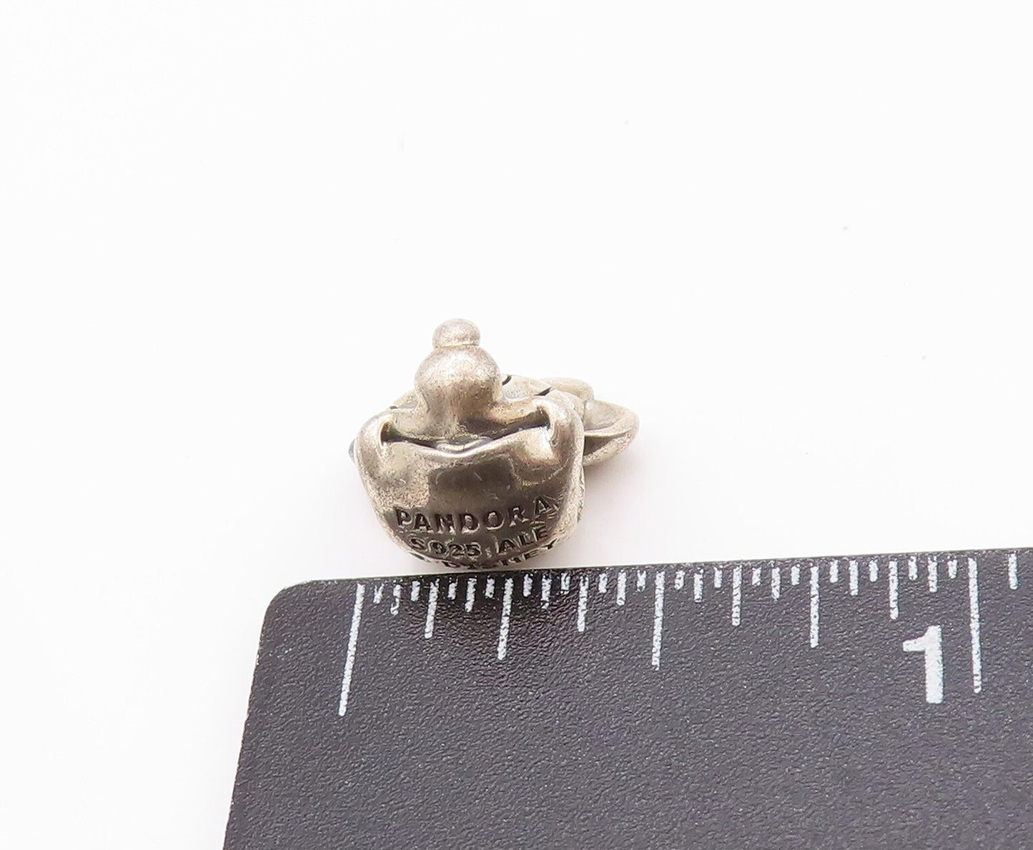 925 Sterling Silver Vintage Pendant PANDORA Dark Tone Mini Mouse Charm  PT23951
