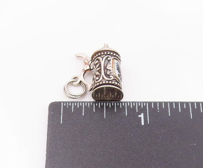 EUROPEAN 925 Silver  Vintage Petite German Style Beer Mug Pendant  PT19351