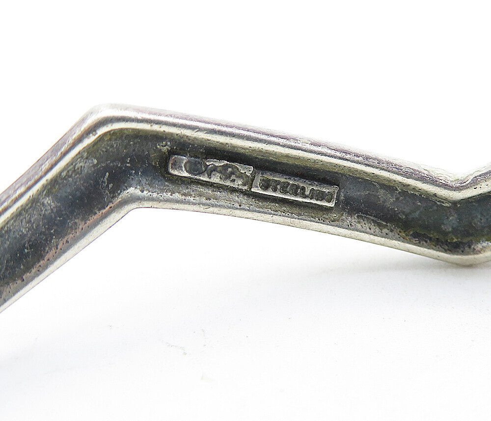SILVER CLOUD 925 Sterling Silver  Vintage Oxidized Cuff Bracelet  BT2154