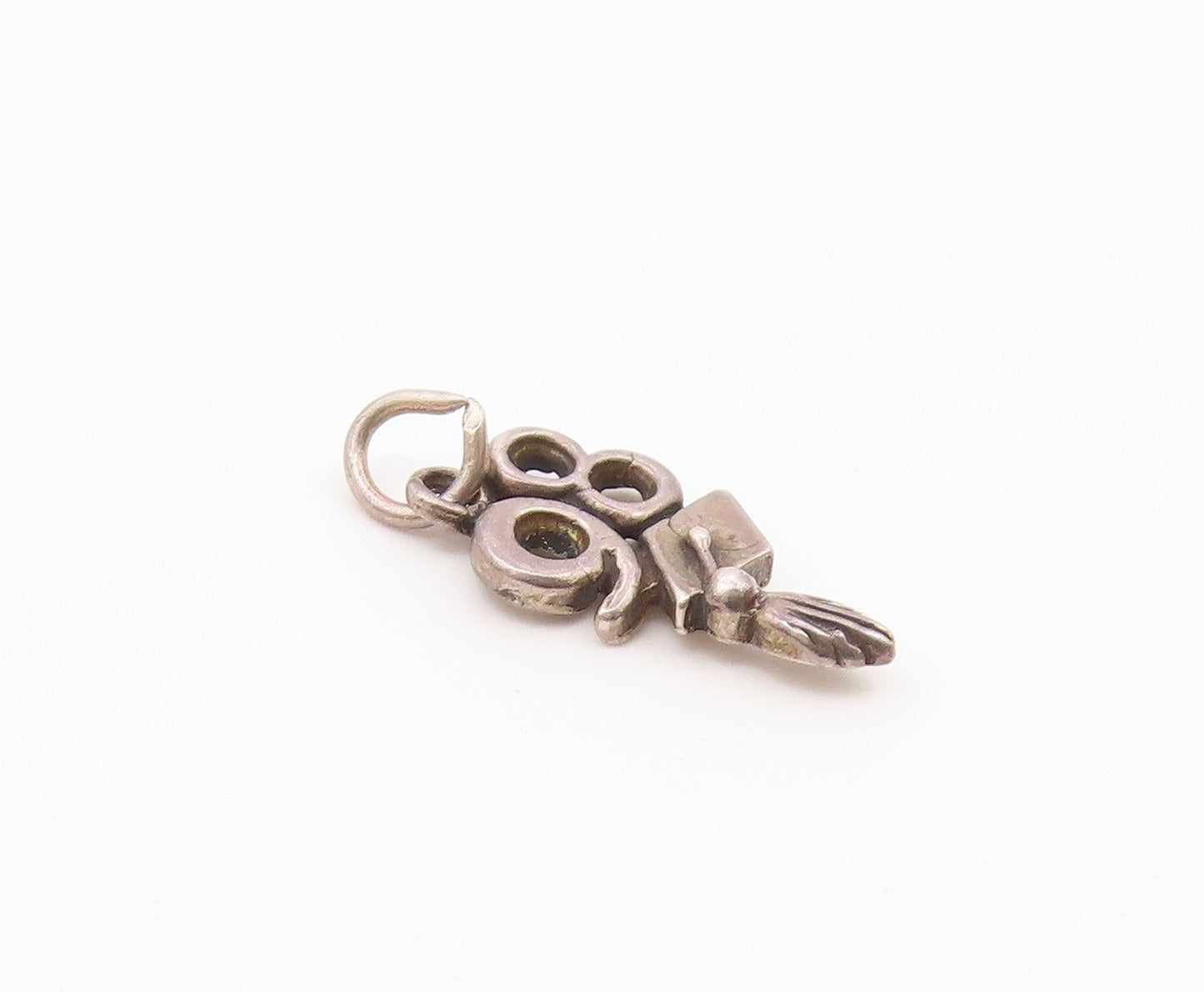 925 Sterling Silver  Vintage 98 Graduation Charm Pendant  PT1925