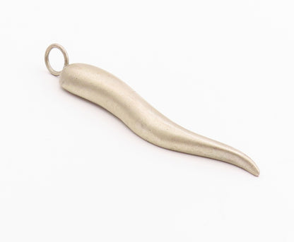 925 Sterling Silver Vintage Pendant Modernist Swirly Drop Design  PT24492