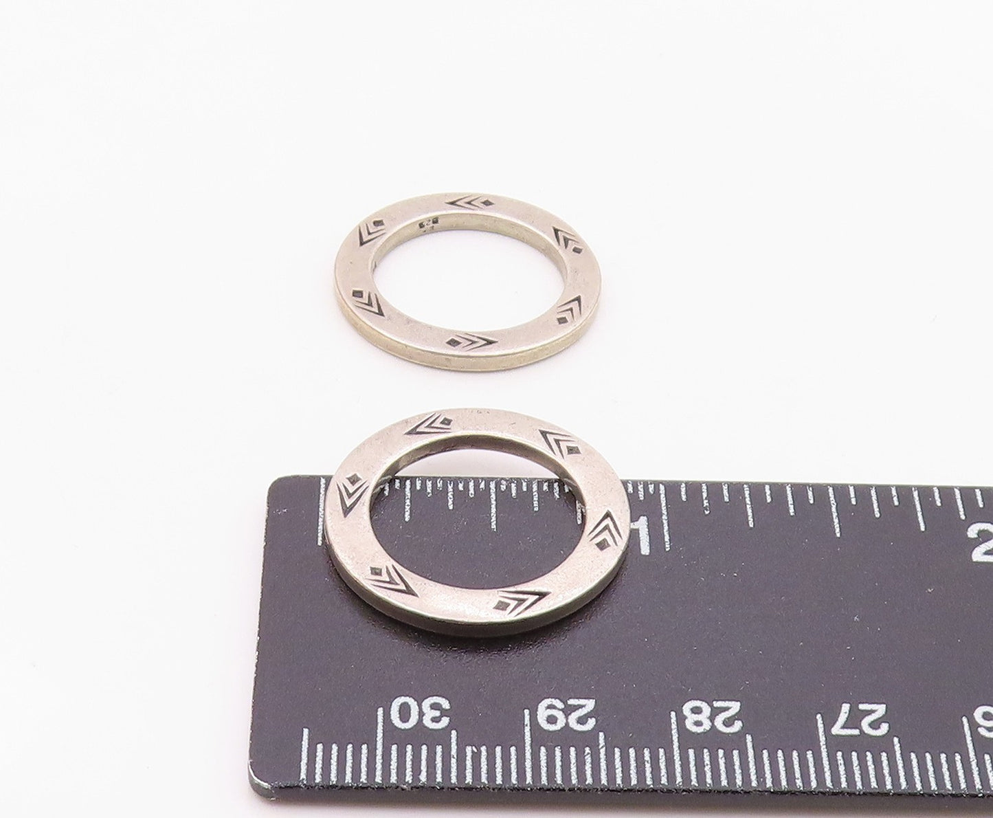 SILPADA 925 Silver  Vintage Hope & Friendship Stamped Circle Charms  TR2848