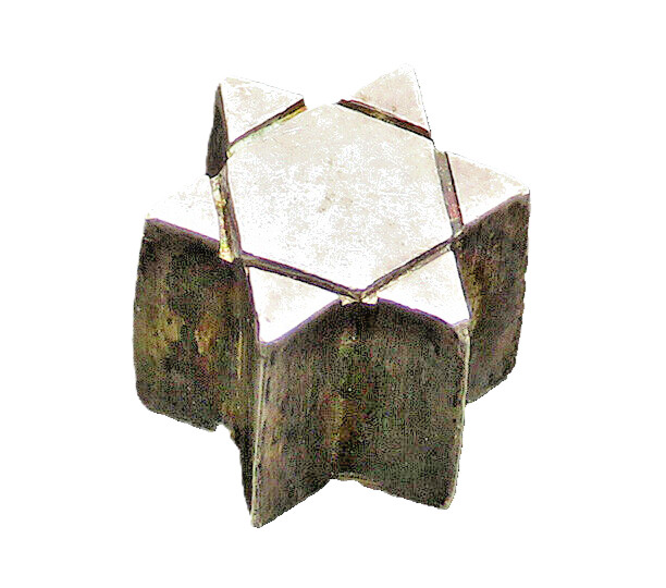 925 Sterling Silver  Vintage Petite Dark Tone Star Slide Pendant  PT15675