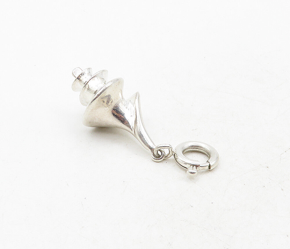 RLM STUDIO 925 Sterling Silver  Vintage Shiny Spiral Sea Shell Pendant  PT6953