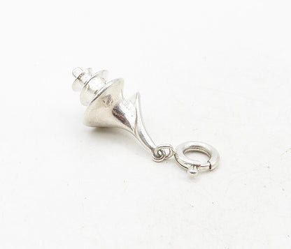 RLM STUDIO 925 Sterling Silver  Vintage Shiny Spiral Sea Shell Pendant  PT6953