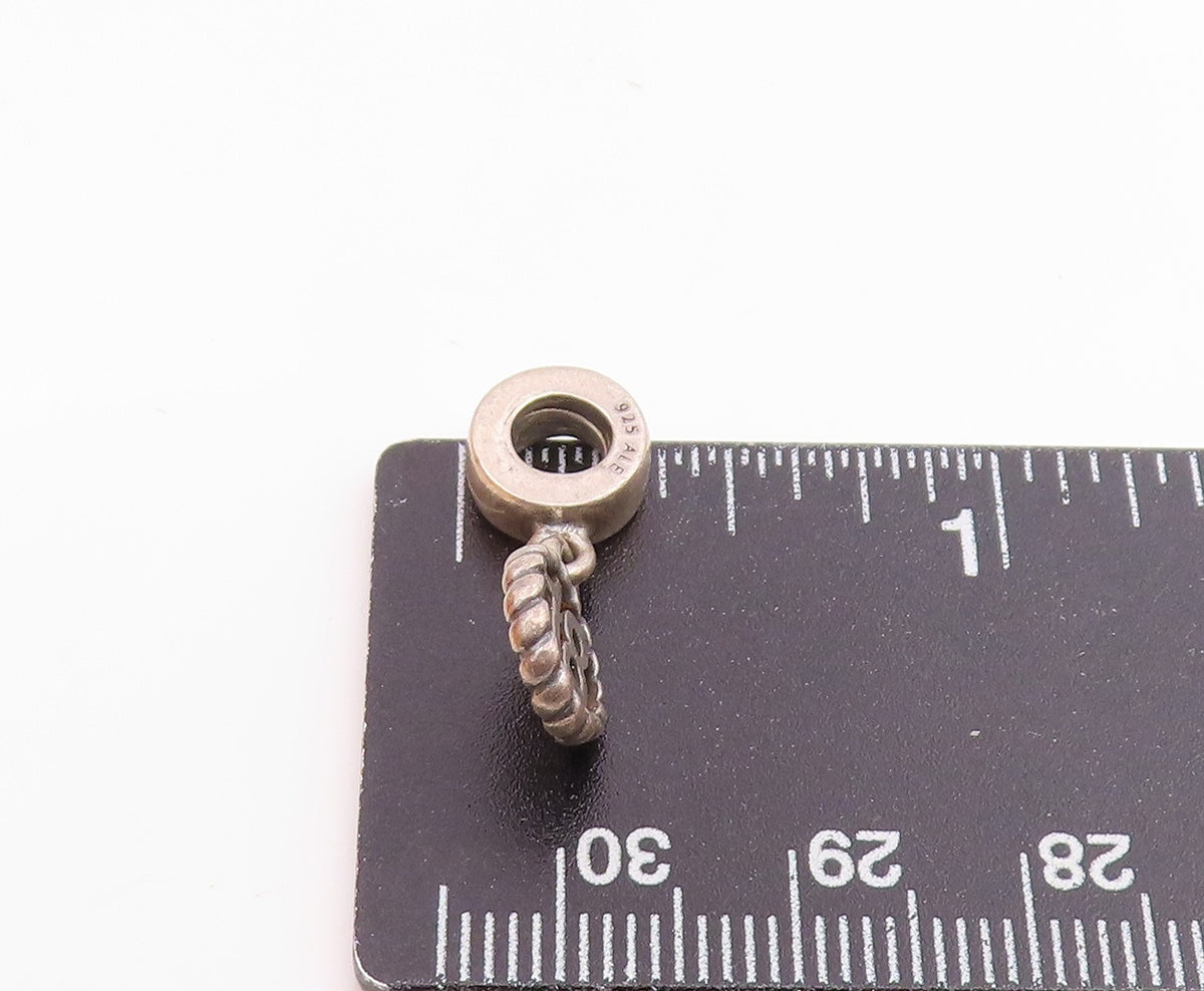 PANDORA 925 Sterling Silver Vintage Dangling 18 Birthday Pendant  PT18151
