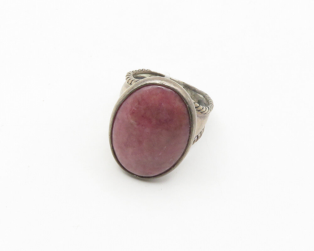 CAROLYN POLLACK RELIOS 925 Silver Vintage Rhodonite Ring Sz 9.5 RG18328