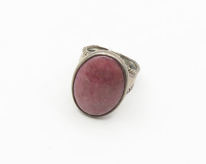 CAROLYN POLLACK RELIOS 925 Silver Vintage Rhodonite Ring Sz 9.5 RG18328