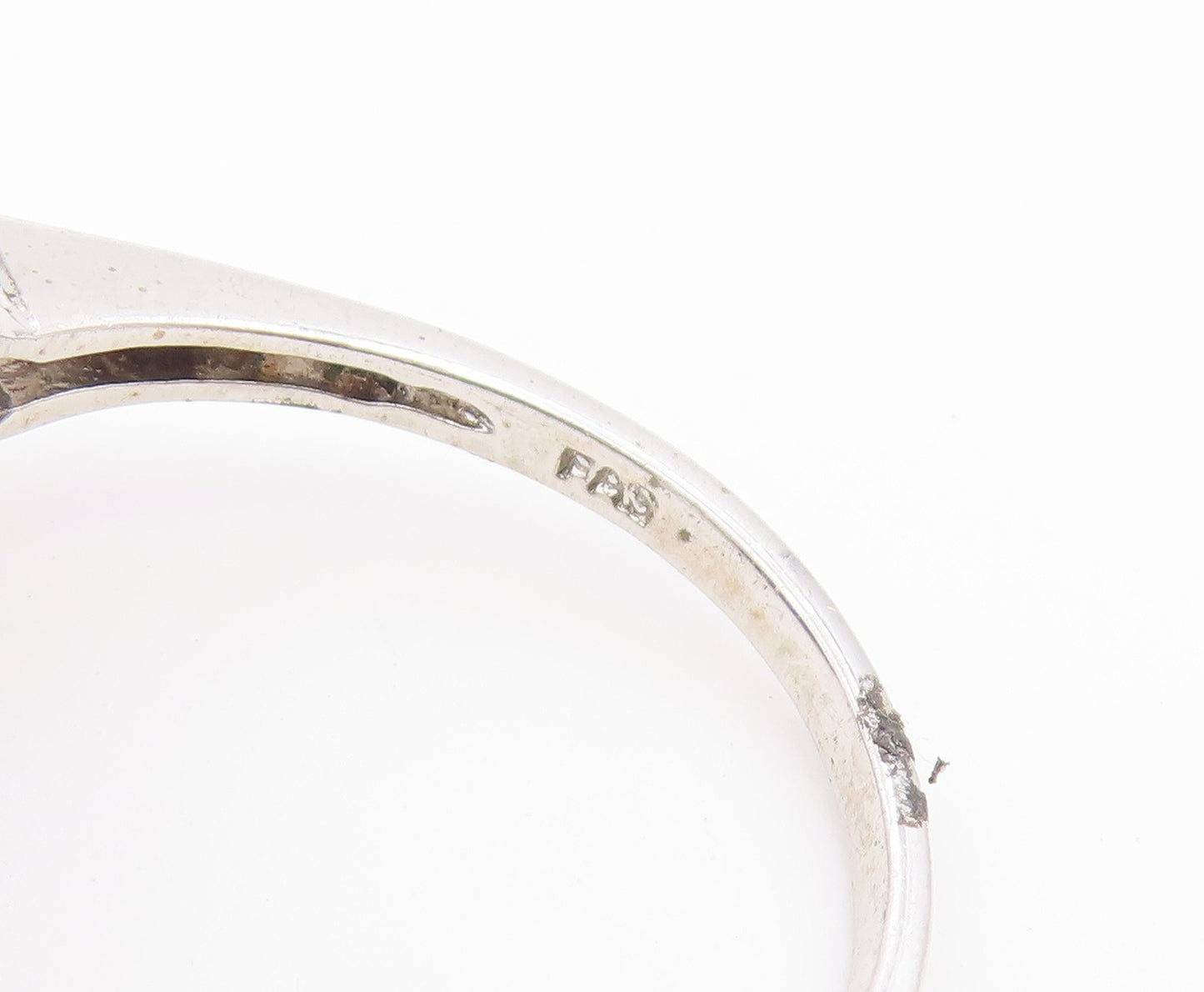 925 Sterling Silver Vintage Ring Oval Cut Sapphire & Topaz Band  Sz 10  RG36892