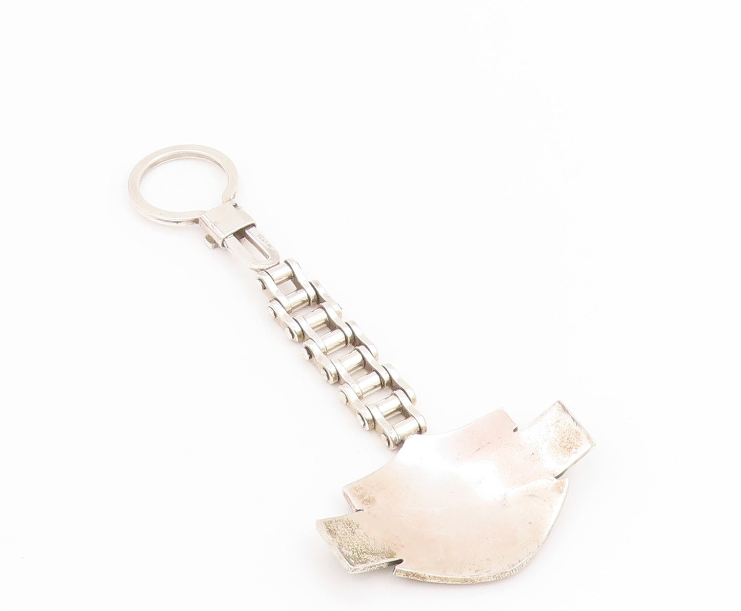 925 Sterling Silver Vintage Keychain Harley Davidson Motor Cycles Shield  TR4163