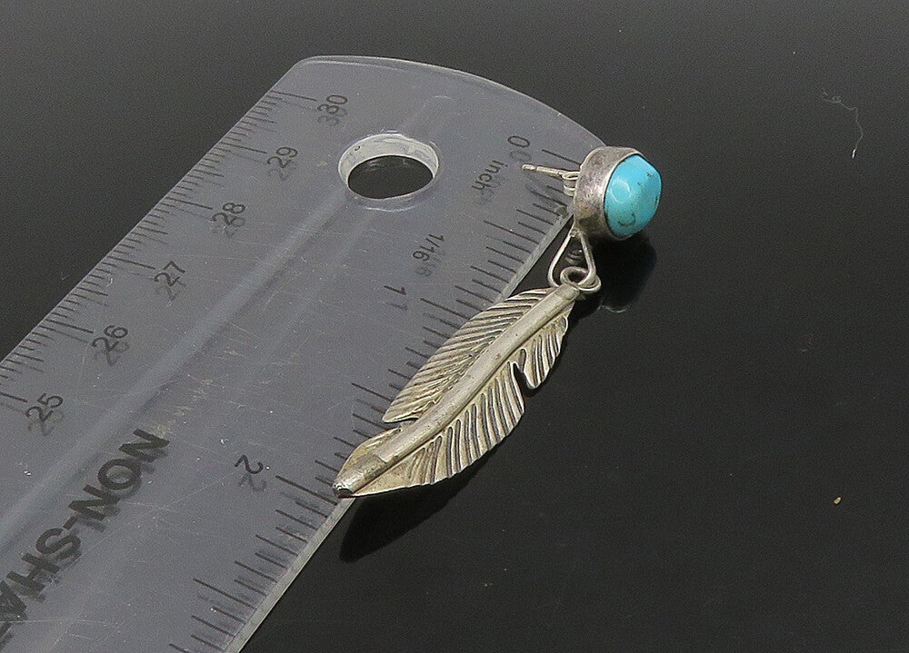 ZUNI NAVAJO 925 Sterling Silver Vintage Multi Stone Lot Single Earrings EG11216