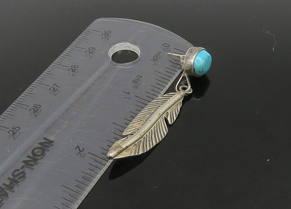 ZUNI NAVAJO 925 Sterling Silver Vintage Multi Stone Lot Single Earrings EG11216