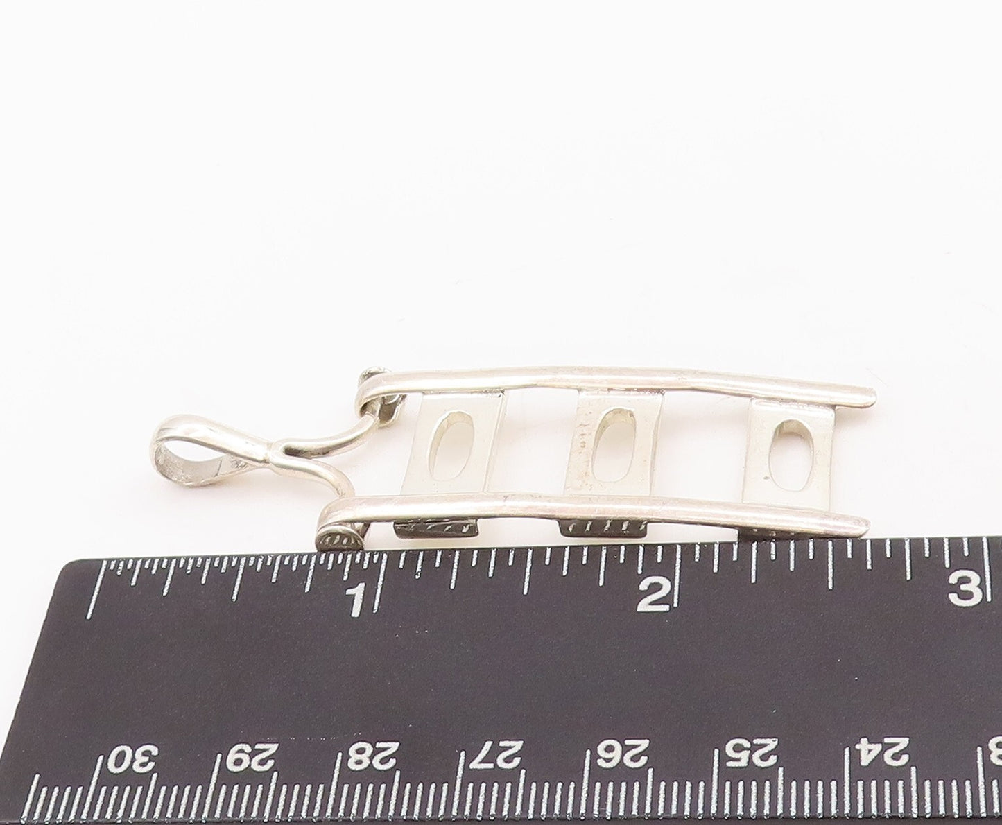 925 Sterling Silver Vintage Pendant Designer Solid Ladder  PT23436
