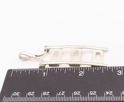 925 Sterling Silver Vintage Pendant Designer Solid Ladder  PT23436