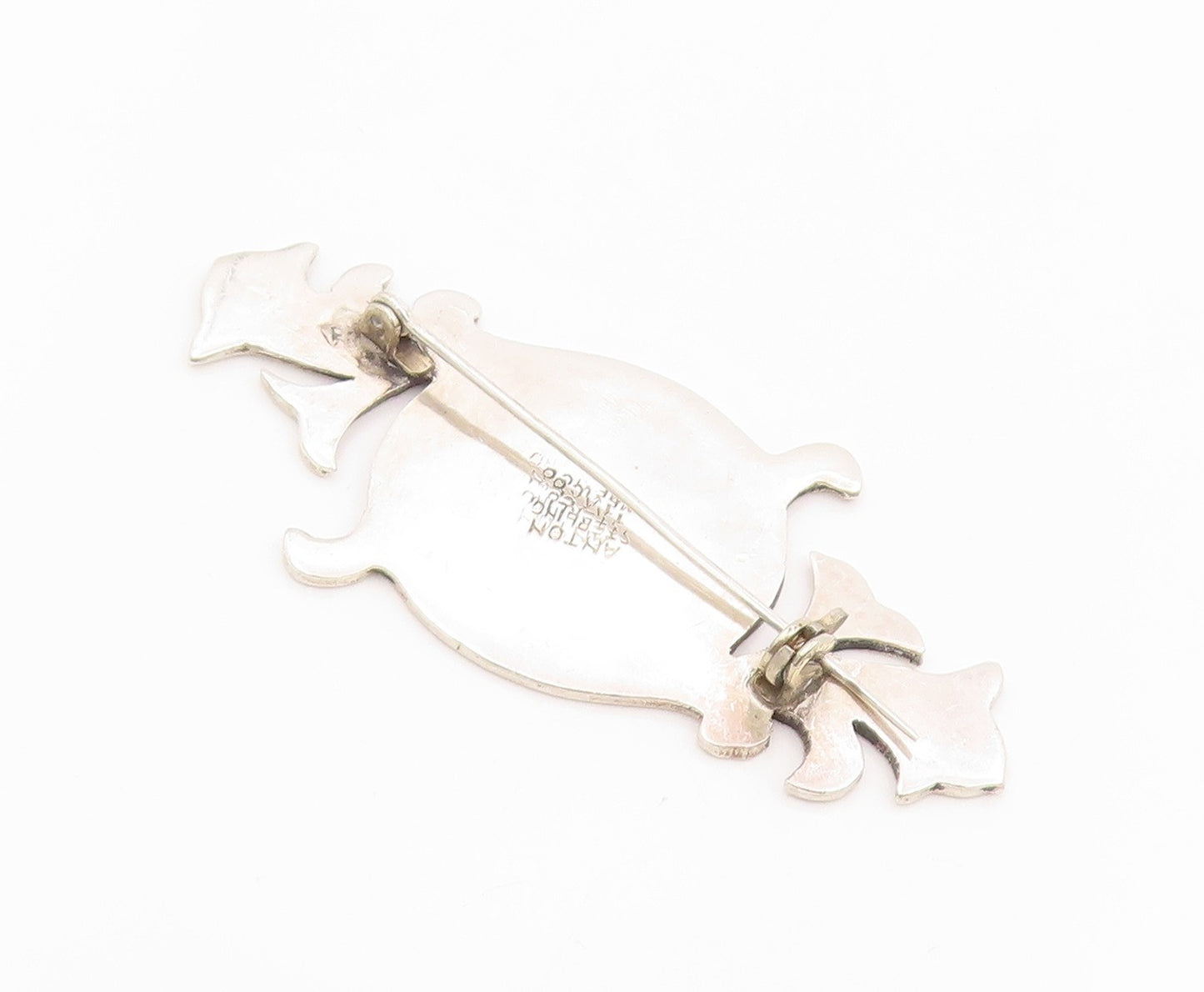 925 Sterling Silver Vintage Brooch JOSE ANTON MEXICO Scrollwork Pin  BP12485