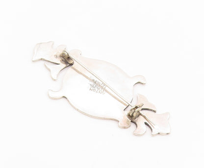 925 Sterling Silver Vintage Brooch JOSE ANTON MEXICO Scrollwork Pin  BP12485
