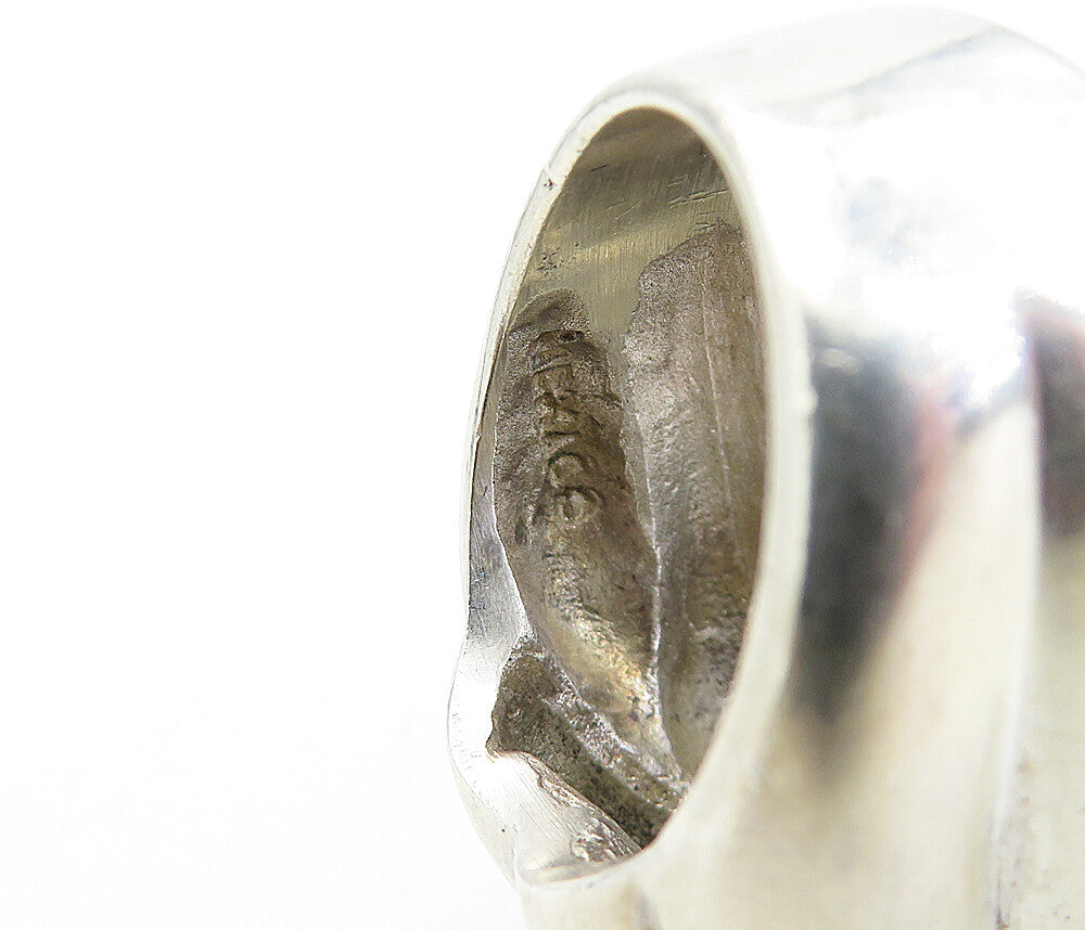 MEXICO 925 Sterling Silver  Vintage Shiny Braided Dome Band Ring Sz 7.5 RG5500