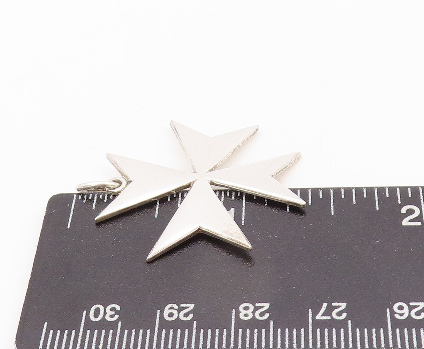 925 Sterling Silver Vintage Pendant Designer Cutout Pointed Flower  PT23916