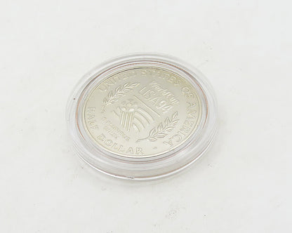 925 Silver  Vintage World Cup 1994 United States Half Dollar Medallion  TR2436