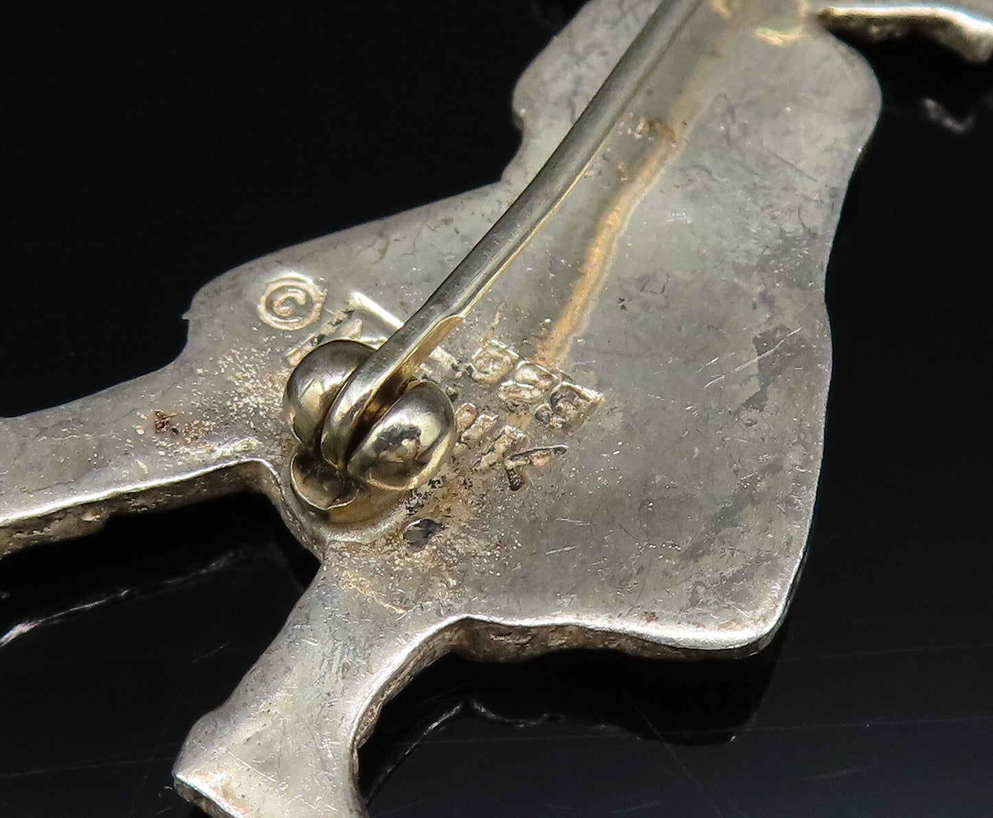 MARY ENGELBREIT 925 Silver  Vintage Little Girl With Ribbon Brooch Pin  BP9979