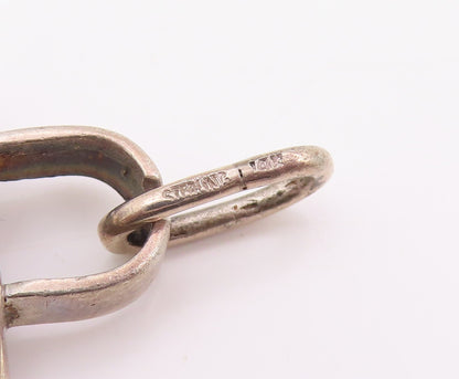 925 Sterling Silver Vintage Pendant Classic Miniature Padlock Locket  PT25611
