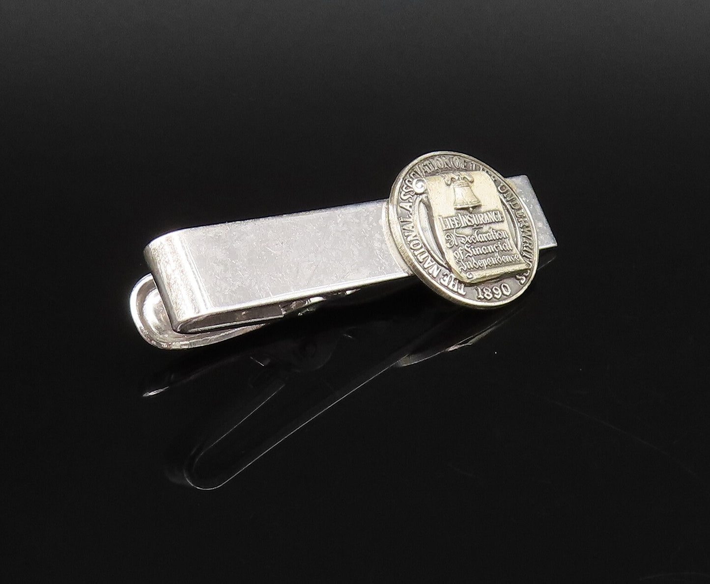 925 Silver Vintage National Association Of Life Underwriters Tie Clip TR3432