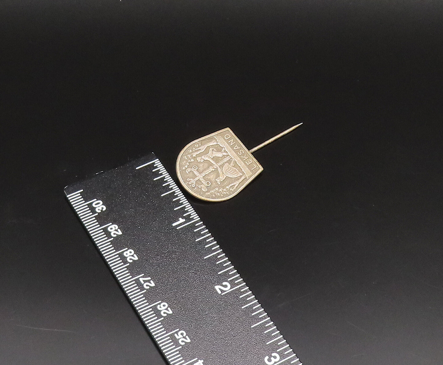 925 Sterling Silver  Vintage Antique Leksand Couple Dancing Lapel Pin  TR3339