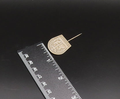 925 Sterling Silver  Vintage Antique Leksand Couple Dancing Lapel Pin  TR3339