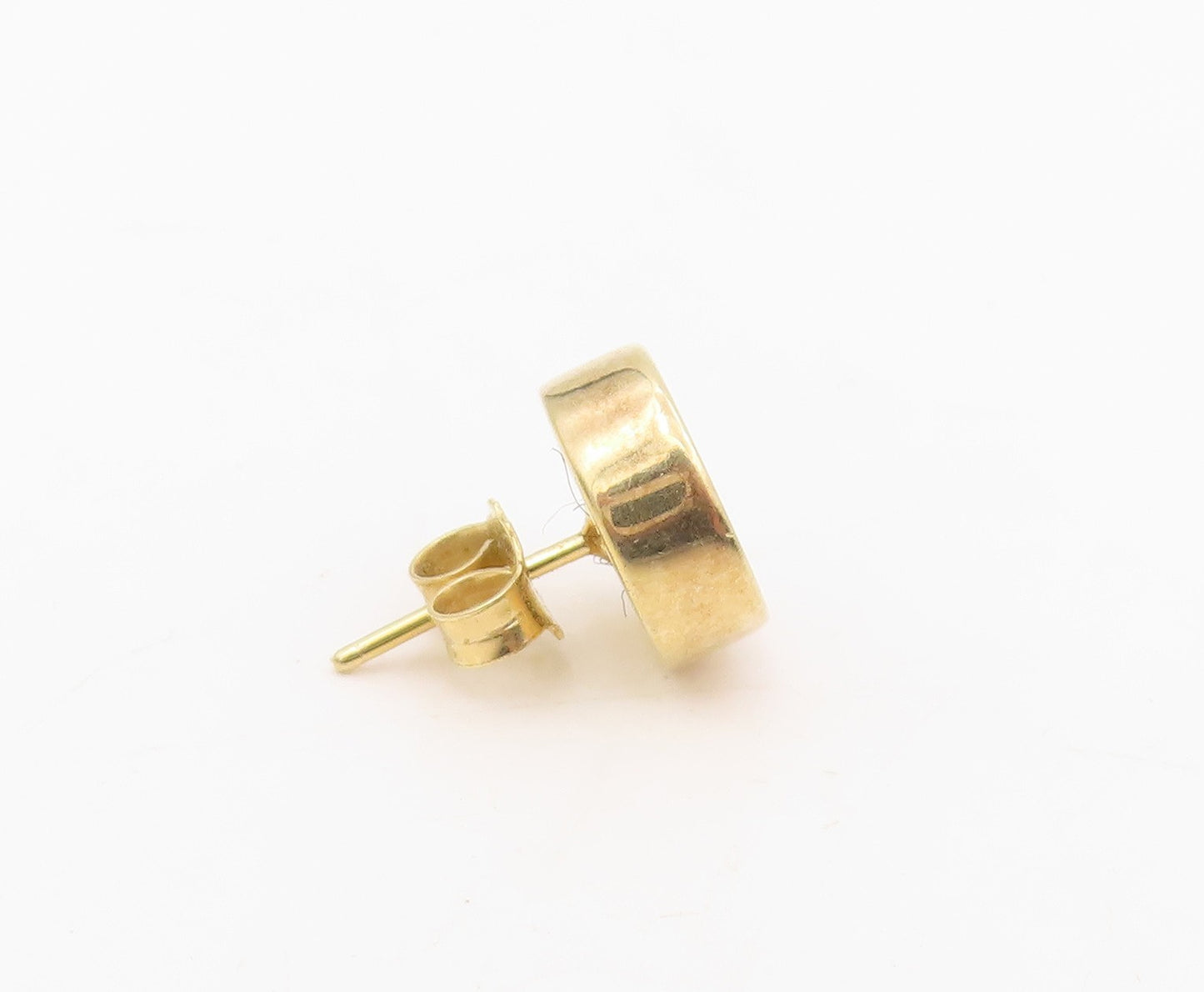 925 Sterling Silver Vintage Earrings Gold Plated Blue Drusy Quartz Stud  EG13880